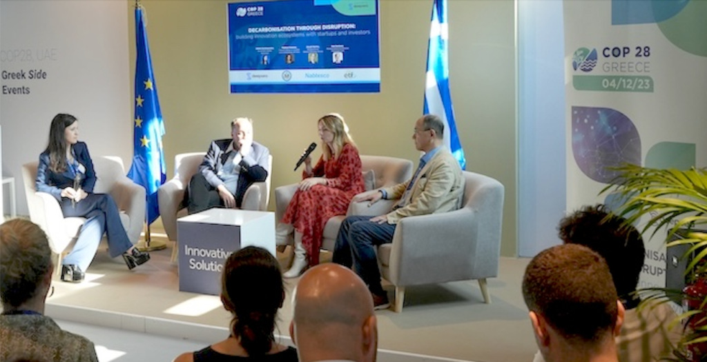 Industry Leaders Discuss the Future of Climate Change Solutions in the Blue Zone’s Greek Pavilion at COP28